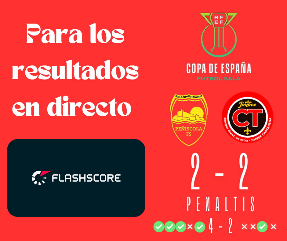 «El Jimbee Cartagena cae en los penaltis tras empatar ante Peñíscola FS y se queda sin Copa»